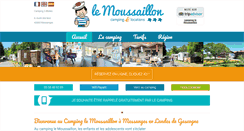 Desktop Screenshot of camping-lemoussaillon.fr